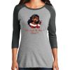 Ladies Tri-Blend 3/4 Sleeve T-Shirt Thumbnail