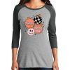 Ladies Tri-Blend 3/4 Sleeve T-Shirt Thumbnail