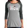 Ladies Tri-Blend 3/4 Sleeve T-Shirt Thumbnail