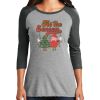 Ladies Tri-Blend 3/4 Sleeve T-Shirt Thumbnail