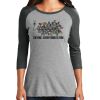 Ladies Tri-Blend 3/4 Sleeve T-Shirt Thumbnail