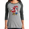 Ladies Tri-Blend 3/4 Sleeve T-Shirt Thumbnail