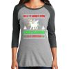 Ladies Tri-Blend 3/4 Sleeve T-Shirt Thumbnail