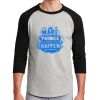 Unisex 50/50 Blend 3/4 Sleeve T-Shirt Thumbnail