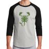 Unisex 50/50 Blend 3/4 Sleeve T-Shirt Thumbnail