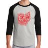 Unisex 50/50 Blend 3/4 Sleeve T-Shirt Thumbnail