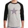 Unisex 50/50 Blend 3/4 Sleeve T-Shirt Thumbnail