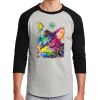 Unisex 50/50 Blend 3/4 Sleeve T-Shirt Thumbnail