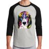 Unisex 50/50 Blend 3/4 Sleeve T-Shirt Thumbnail