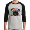Unisex 50/50 Blend 3/4 Sleeve T-Shirt Thumbnail