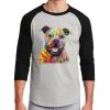 Unisex 50/50 Blend 3/4 Sleeve T-Shirt Thumbnail