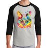 Unisex 50/50 Blend 3/4 Sleeve T-Shirt Thumbnail