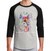 Unisex 50/50 Blend 3/4 Sleeve T-Shirt Thumbnail