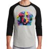 Unisex 50/50 Blend 3/4 Sleeve T-Shirt Thumbnail