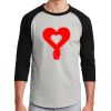 Unisex 50/50 Blend 3/4 Sleeve T-Shirt Thumbnail