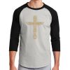 Unisex 50/50 Blend 3/4 Sleeve T-Shirt Thumbnail