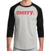 Unisex 50/50 Blend 3/4 Sleeve T-Shirt Thumbnail